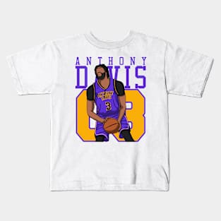 Anthony Davis Comic Style Kids T-Shirt